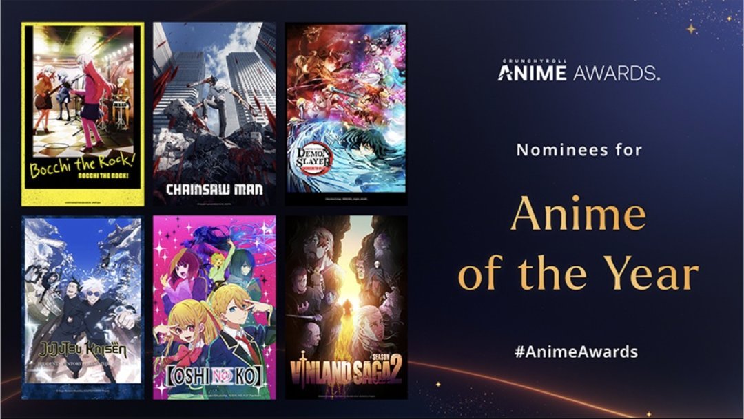Go_Jover's tweet image. Voting for Crunchyroll Anime Awards is now open. Jujutsu Kaisen Season-2 is nominated for 13 out of 25 categories, including ‘Anime of the Year’. Do vote for JJK👍
crunchyroll.com/animeawards/vo…