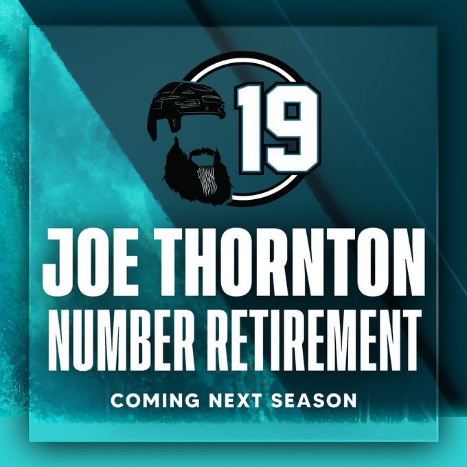 Joe Thornton logo
Joe Thornton Number Retirement Coming Next Season