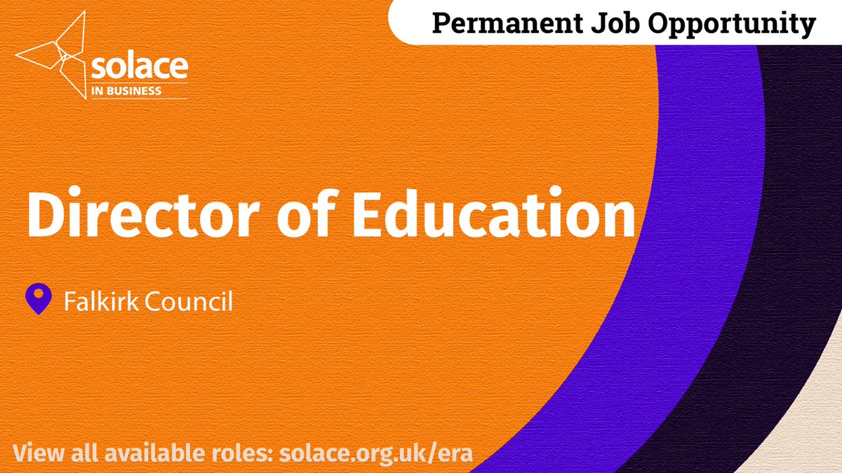 We are working with <a href="/falkirkcouncil/">Falkirk Council</a> to recruit their Director of Education and Head of Education. The councils Education Service is going through a significant period of change and information on both roles can be found at: myjobscotland.gov.uk/councils/falki…