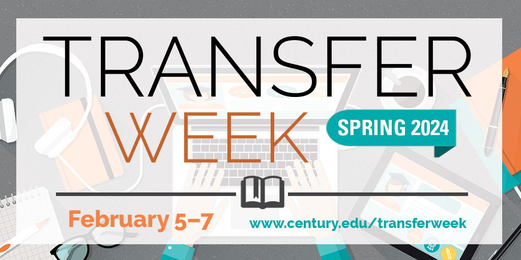 CenturyCollege's tweet photo. Mark your calendar! Transfer Week is happening from Feb. 5 at Century College. If you're considering transferring to another institution, this is the perfect time to check out what's available and explore your options.
Don't miss out! #transferweek #CenturyCollege https://t.co/pvyd9tu94n