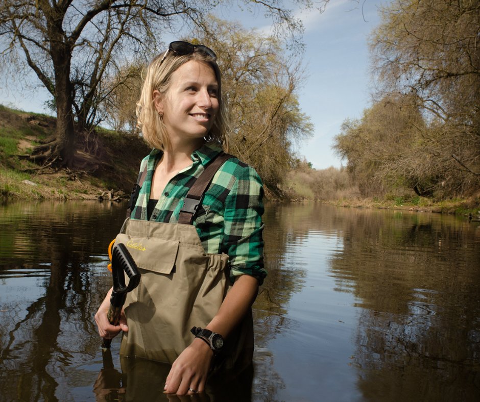 National Women in Science and Engineering Day: Spotlight Dr Anna Sturrock. Aquatic ecologist @otolithgirl is tracking fish movements and health to identify the critical habitats they need to survive. brnw.ch/21wGa0A @thewisecampaign #MoveTheDial #WomenInSTEM