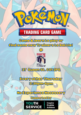 Pokemon Club Come and join a new Pokémon TCG club at Dice and a Slice, Colchester. This group is for ages 11-19. Come and meet some like-minded young people. @diceandaslice #pokemon #pokemontcg #pokemonccg #pokemonessex