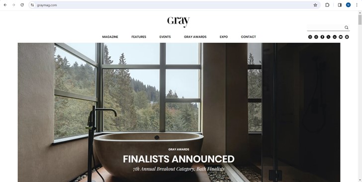 BackyardBungalo's tweet photo. Congratulations to Studio Kardum https://t.co/ybPQ6b5BYt for being a GRAY Magazine award finalist https://t.co/Ilhw4ZwJ4D and having their bathroom design on the front page of the website! https://t.co/v3NSd8Ks2a