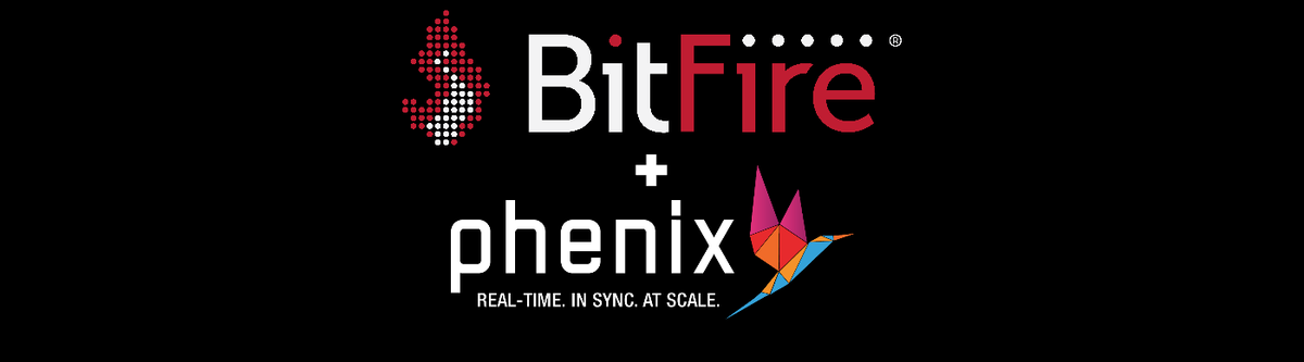 phenixrts's tweet photo. We're thrilled to join forces with @BitfireTV to revolutionize global real-time video production capable of sub-second latency and synchronized playback across all devices.  #RealTimeRevolution

https://t.co/ubsXbc9AKE https://t.co/hSnVohdmFc