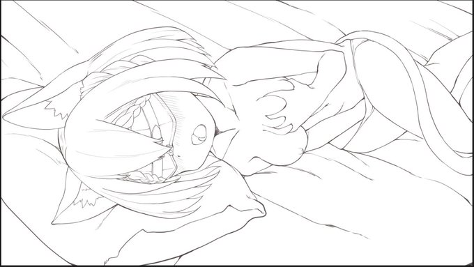 エッチ注意ですの!
線画ですの! 