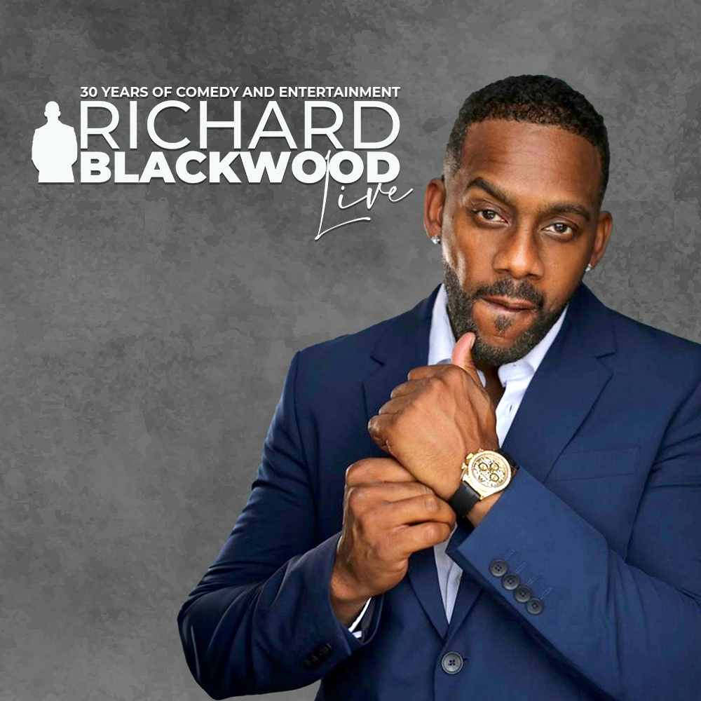 RICHARD BLACKWOOD: LIVE Thursday 28 March - 8pm Hen & Chicken Studio, Bristol Book online: bit.ly/3tYgG30 Richard Blackwood brings his jam packed hour of pure heavyweight punchlines and anecdotes. Get set for a rollercoaster of laughter.