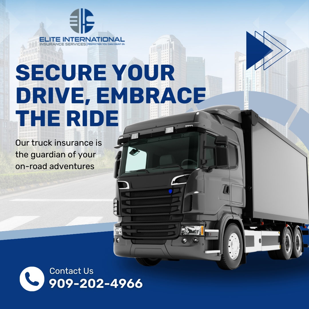 EliteInternat13's tweet image. Secure your drive, embrace the ride, and enjoy peace of mind with Elite International Insurance Services.

Our truck insurance is the trusted guardian of your on-road adventures, ensuring you can journey with confidence. 🚚🌟🛡️

#TruckInsurance #PeaceOfMind #EliteInsurance