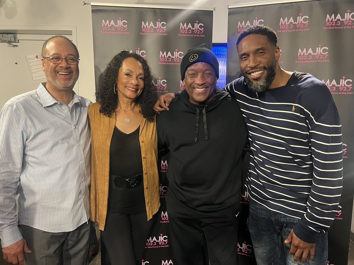 The final “Donnie Simpson Show” last Friday at <a href="/MajicDC/">Majic 102.3</a>. We were emotionally spent afterwards. I’m sad to see it end. L to R: me, Pam Simpson, <a href="/DonnieSimpson/">Donnie Simpson</a>, and @Onl1chiller. Friends ALWAYS.