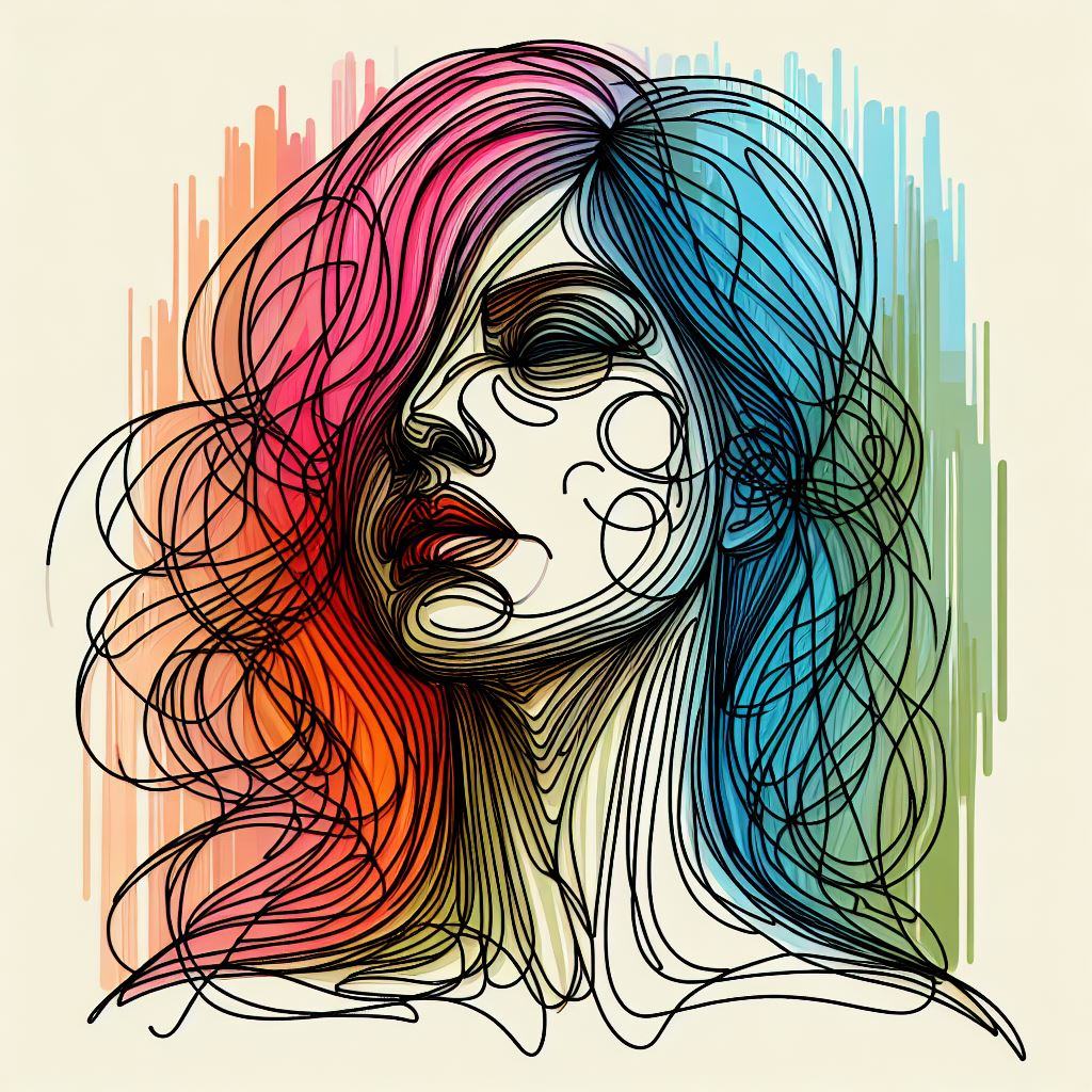 Experiment with a colored scribble