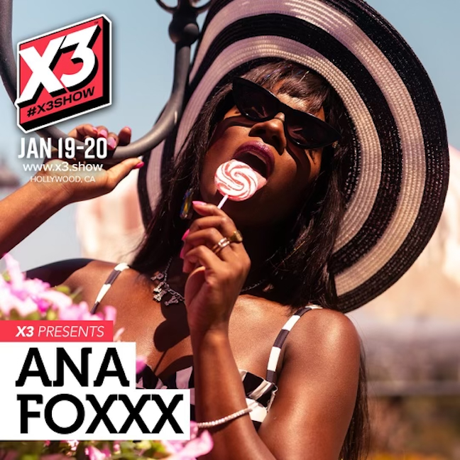 .@AnaFoxxx Brings the Foxy to the @x3expo On Sunday night, the star-studded XBIZ Awards will take place at the Palladium, and Ana will walk the star-studded red carpet and attend the ceremony. fleshbot.com/biz/post/ana-f…