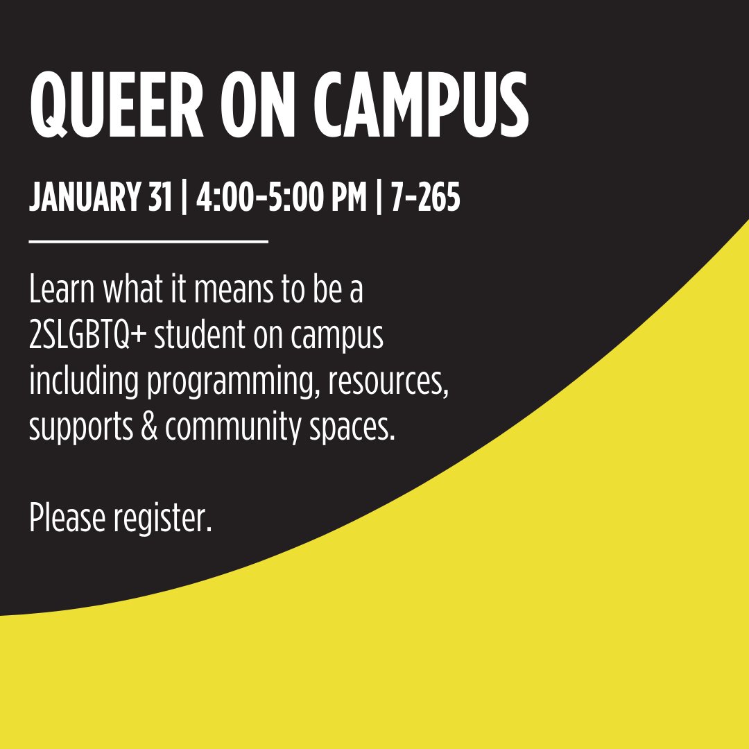 January 2024 Workshop &amp; Info Sessions

Queer on Campus
January 18 | 2:00-3:30 PM | CSGD Common Room
&amp; January 31 | 4:00-5:00 PM | 7-265

Gender is Fluid...Painting
January 30 | 2:00-3:30 PM | CSGD Common Room

Please register: forms.gle/cQ1Kkopnb1d2ki…