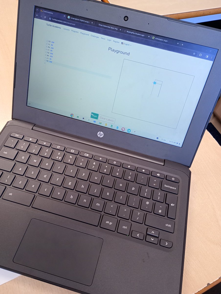 ParkstoneP's tweet image. Year 4 have been programming their screen turtles to write a letter in today&apos;s computing lesson. @HumberEdTrust #turtleacademy