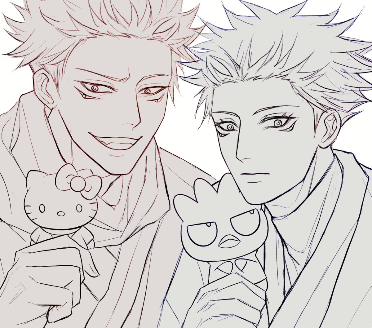 i think they'd be good friends  #呪術廻戦 #宿儺 #jjk #sukuna #wip