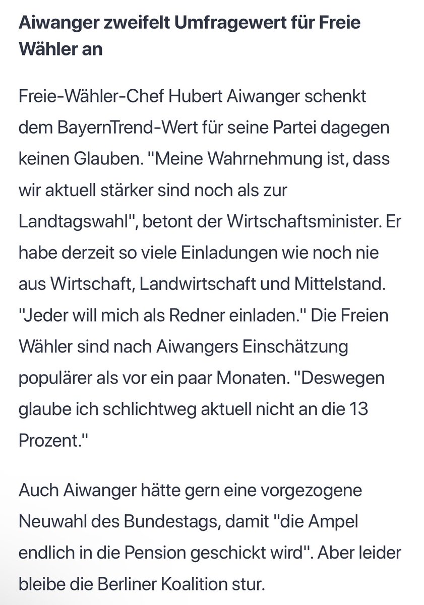 _JUPMarketing's tweet photo. Bayern braucht einen aktiven Wirtschaftsminister statt einen Hobbydemoskopen.

https://t.co/xTakoElXNj https://t.co/OlWC5wFtr4