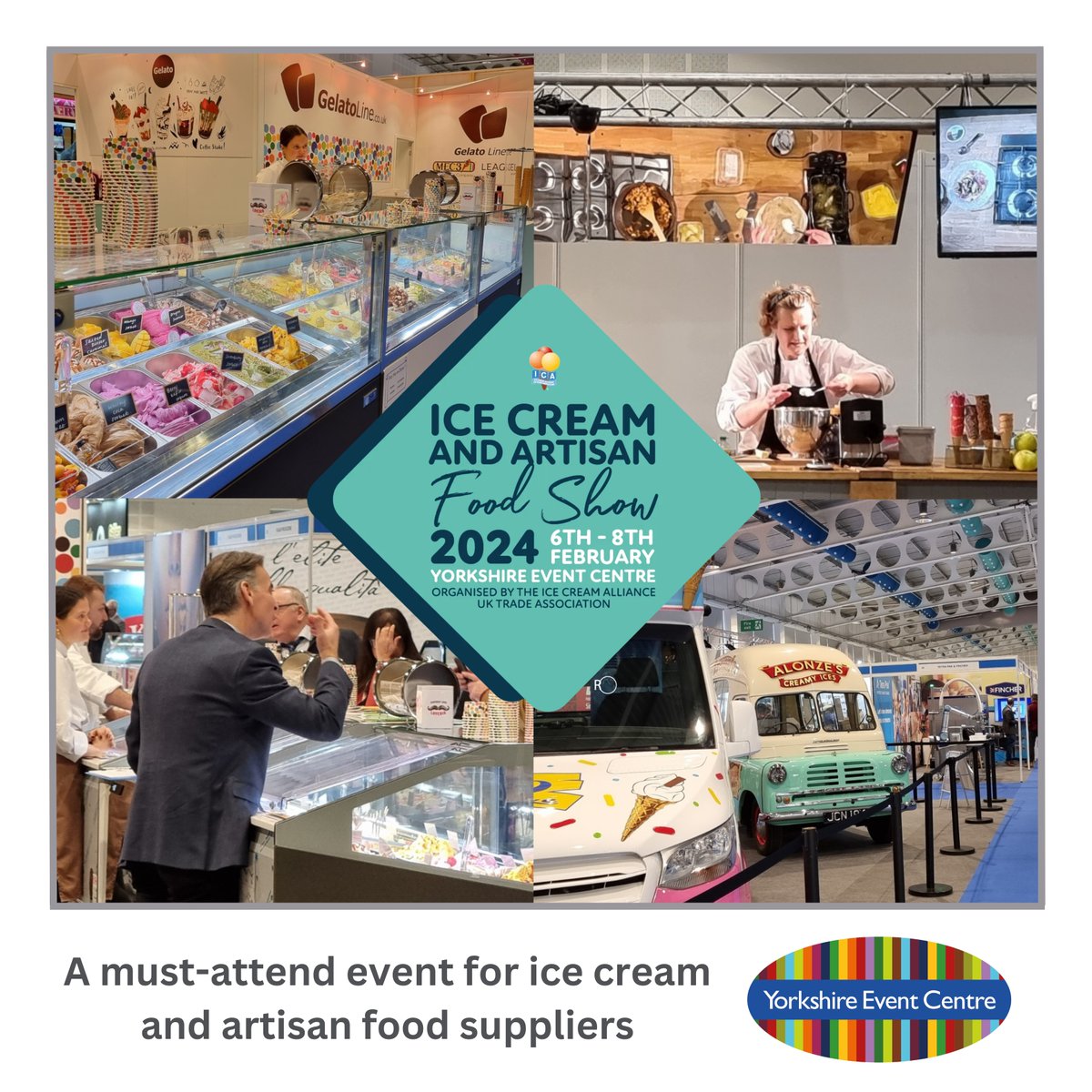 Attention ice cream and artisan food suppliers! 🚀🍦✨ We're hosting the Ice Cream & Artisan Food Show at the YEC this February! 📅 Tue 6th - Thu 8th February 2024 Register your interest today! bit.ly/3O3RvCW @icecreamUK