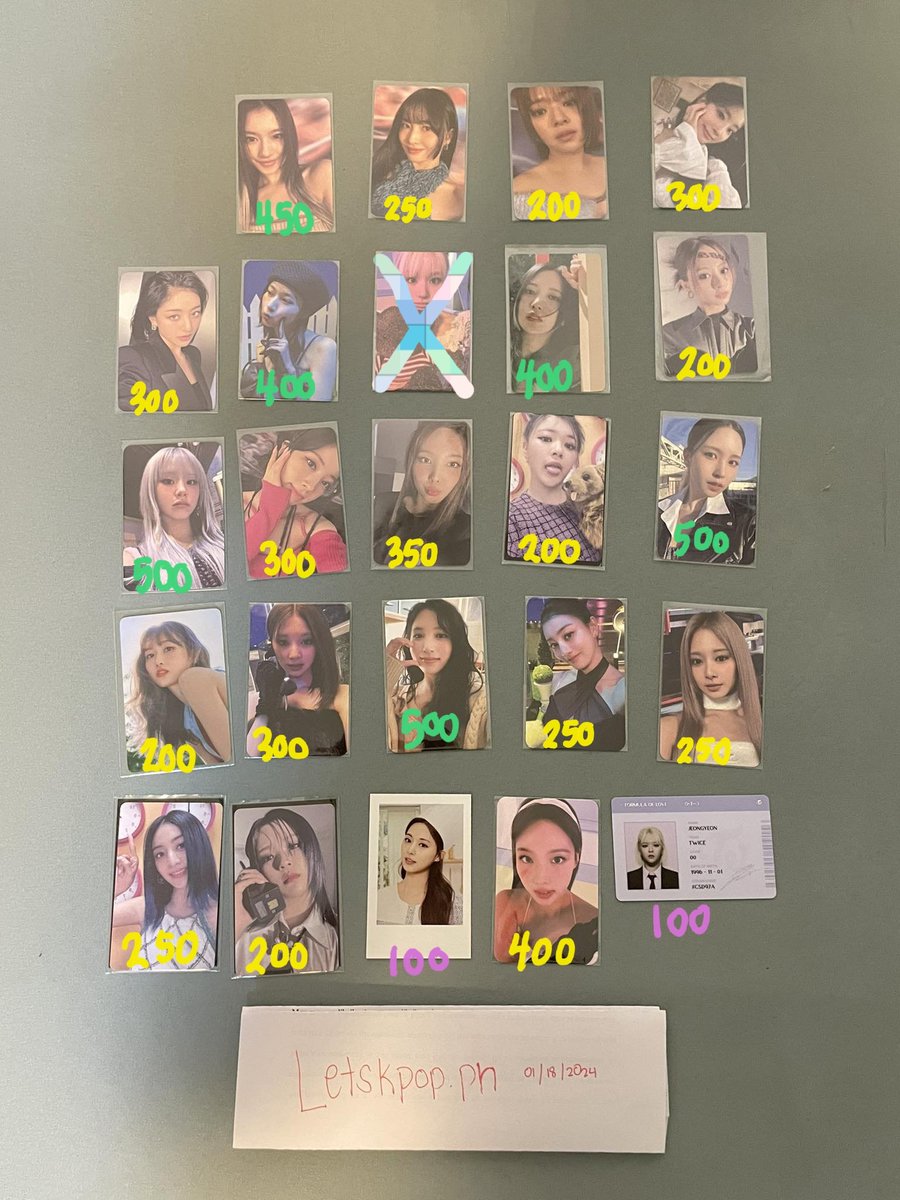 haneevas's tweet photo. wts lfb twice ph
ready to be pob pc
musicplant muplant jypshop digipack

can do dop for green tags
yellow pink payo

mod: sco, ggx, sdd from cainta 
mop: gcash, seabank, bpi bdo

sana momo jeongyeon dahyun jihyo mina tzuyu nayeon chaeyoung photocard jyp clearance sale https://t.co/qCl55weXm1