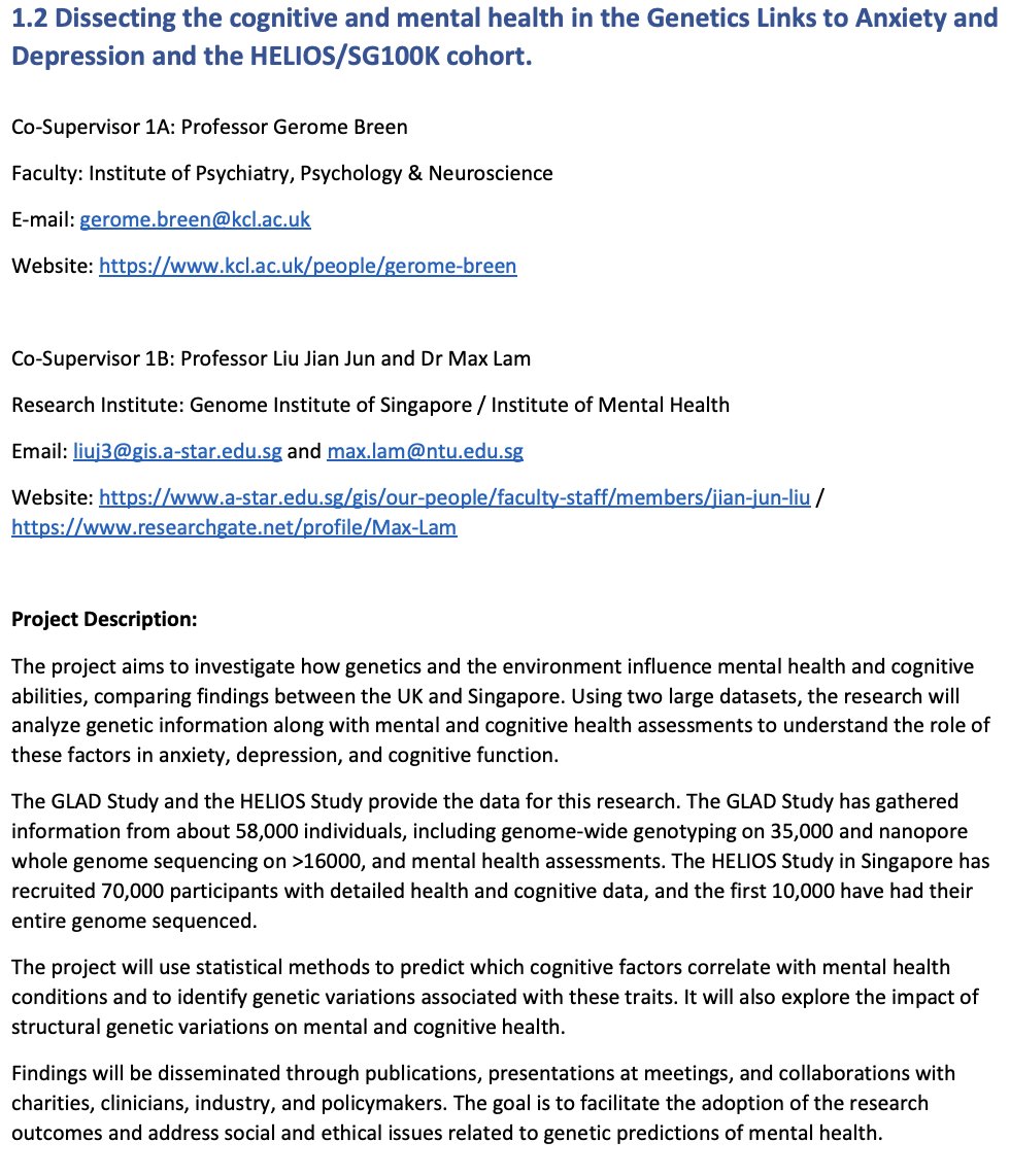 Applications due for a prestigious @KingsCollegeLon @astar_research PhD studentship, split between London and Singapore, with myself, @Joni_Coleman, @maxzylam - deadline 4th Feb apply at kcl.ac.uk/study-legacy/f…