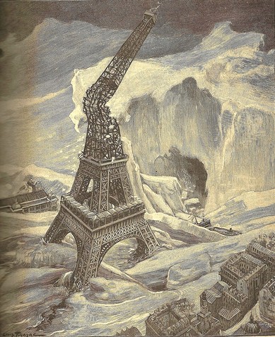 archeo_sf's tweet photo. #NeigeVerglas #neige #hiver #Paris  Quand on imaginait la tour Eiffel victime d'un déluge de #glace en 1902 (illustration de Louis Tinayre pour le Journal des Voyages) Texte dispo sur @GallicaBnF => https://t.co/uGuFRnUAFl https://t.co/IQJi6aNAYH