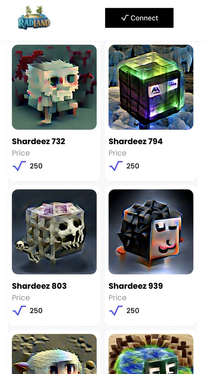 The Shardeez Mint is Complete! See what you got and claim now on app.radland.io/claim … the actual airdrop to your wallet will be a few days $LATE