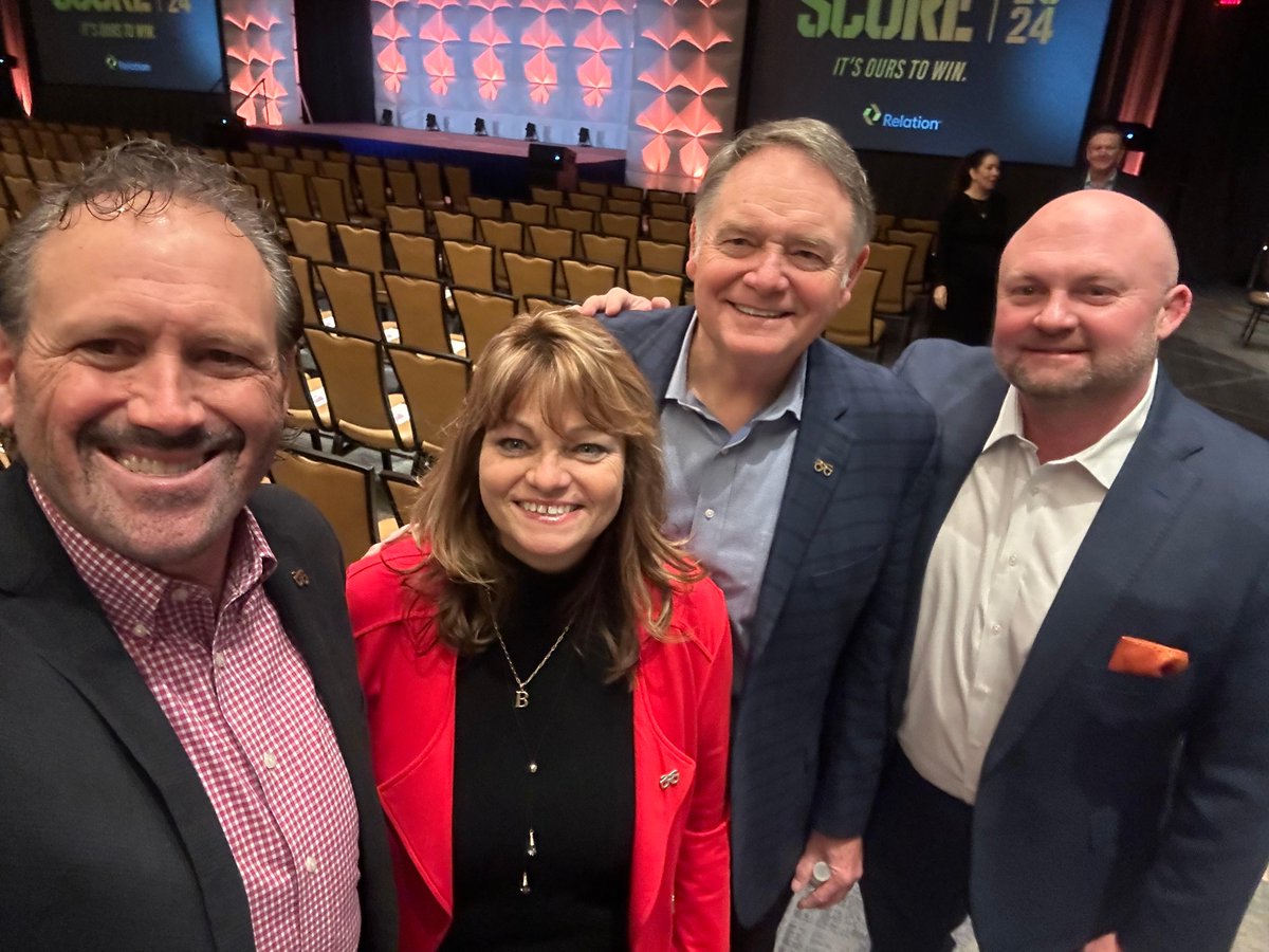 Marty and Vickie in Atlanta with @CBSCoachNutt and Russ Brown speaking at Relation! #Score2024 #TheBurlsWay