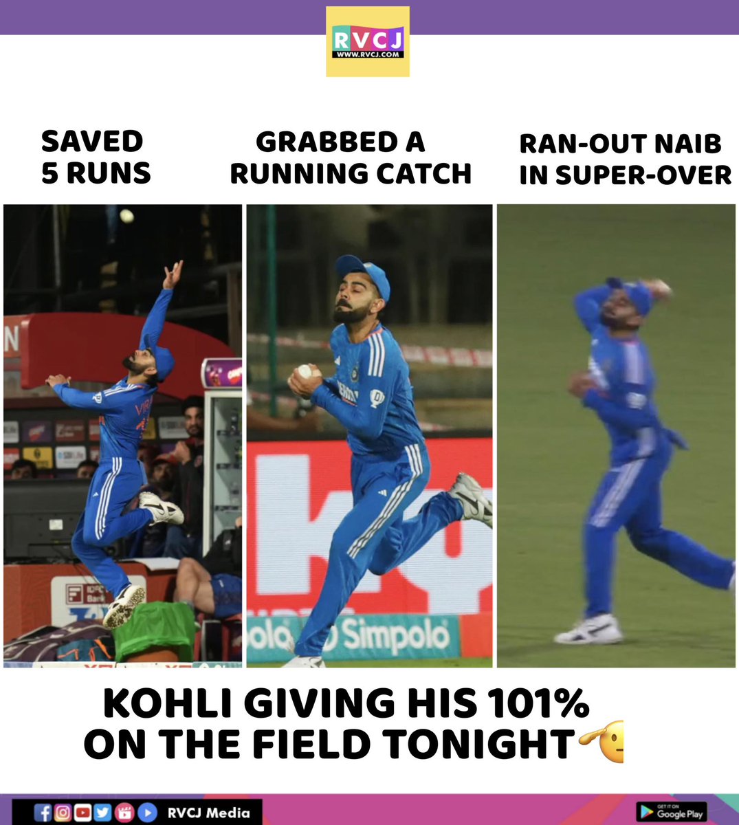 RVCJ_FB's tweet photo. That's King Kohli for you 🐐👑🔥 https://t.co/6WRw7aSIld