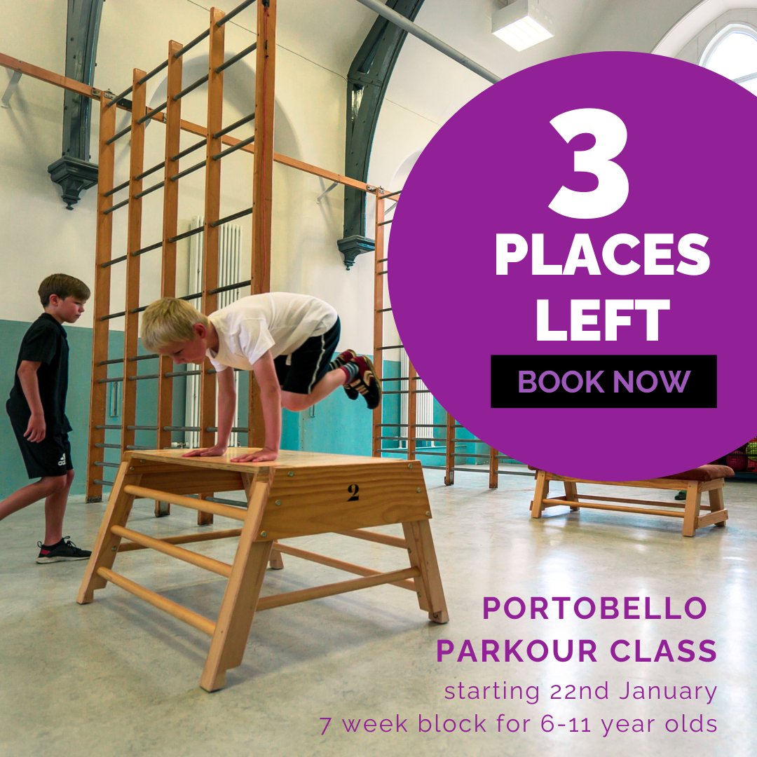 AccessParkour's tweet photo. Porty block almost full! But plenty of spaces left in our Fountainbridge classes. You can book into either class, OR any of our other classes OR any holiday camps (hello February half-term!) via https://t.co/vOfu4Px8TX or links in our bio.

Cheers to @ActiveSchoolsED for venues https://t.co/bYmnzYBUHP