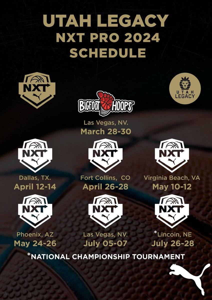 2024 NXT schedule 
<a href="/PUMAHoops/">PUMA Basketball</a> <a href="/NxtProHoops/">NXTPRO Hoops</a>