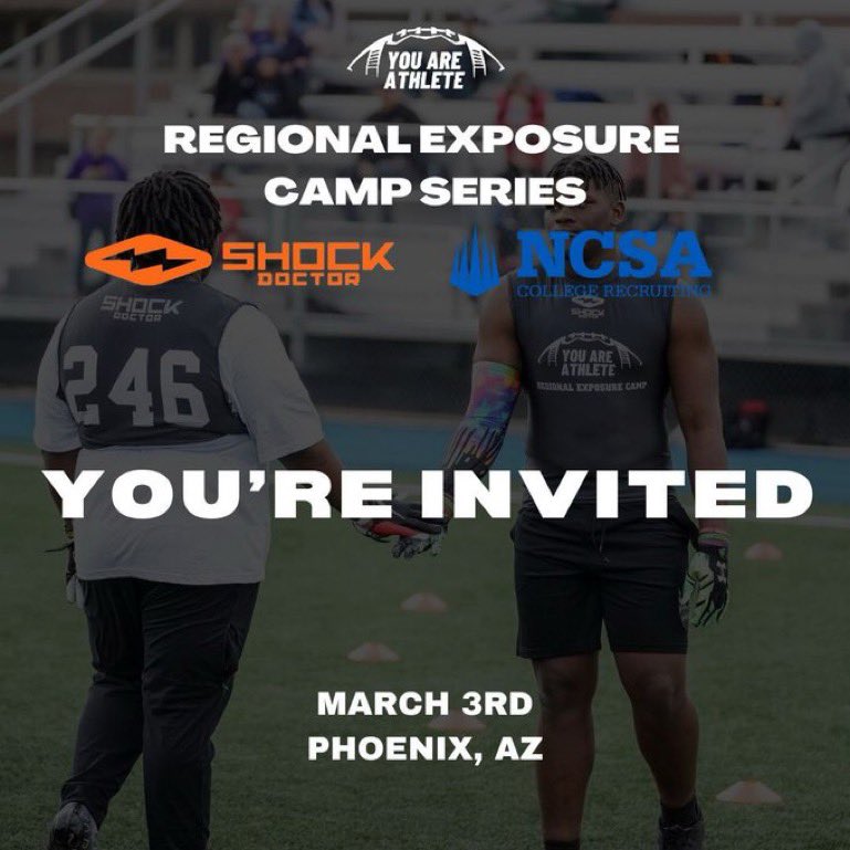 Blessed to receive an invite! @ShockDoctor @youareathlete