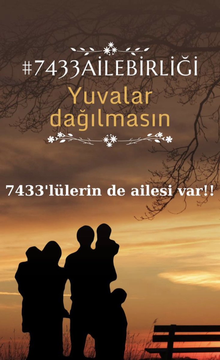 Çok şey değil sadece tek isteğimiz ailemizle birarada olabilmek..,<a href="/Yusuf__Tekin/">Yusuf Tekin</a> <a href="/cftcblnt/">Bülent ÇİFTCİ</a> <a href="/_aliyalcin_/">Ali YALÇIN</a> <a href="/talatyavuz29/">Talat YAVUZ</a> #7433AileBirliği
