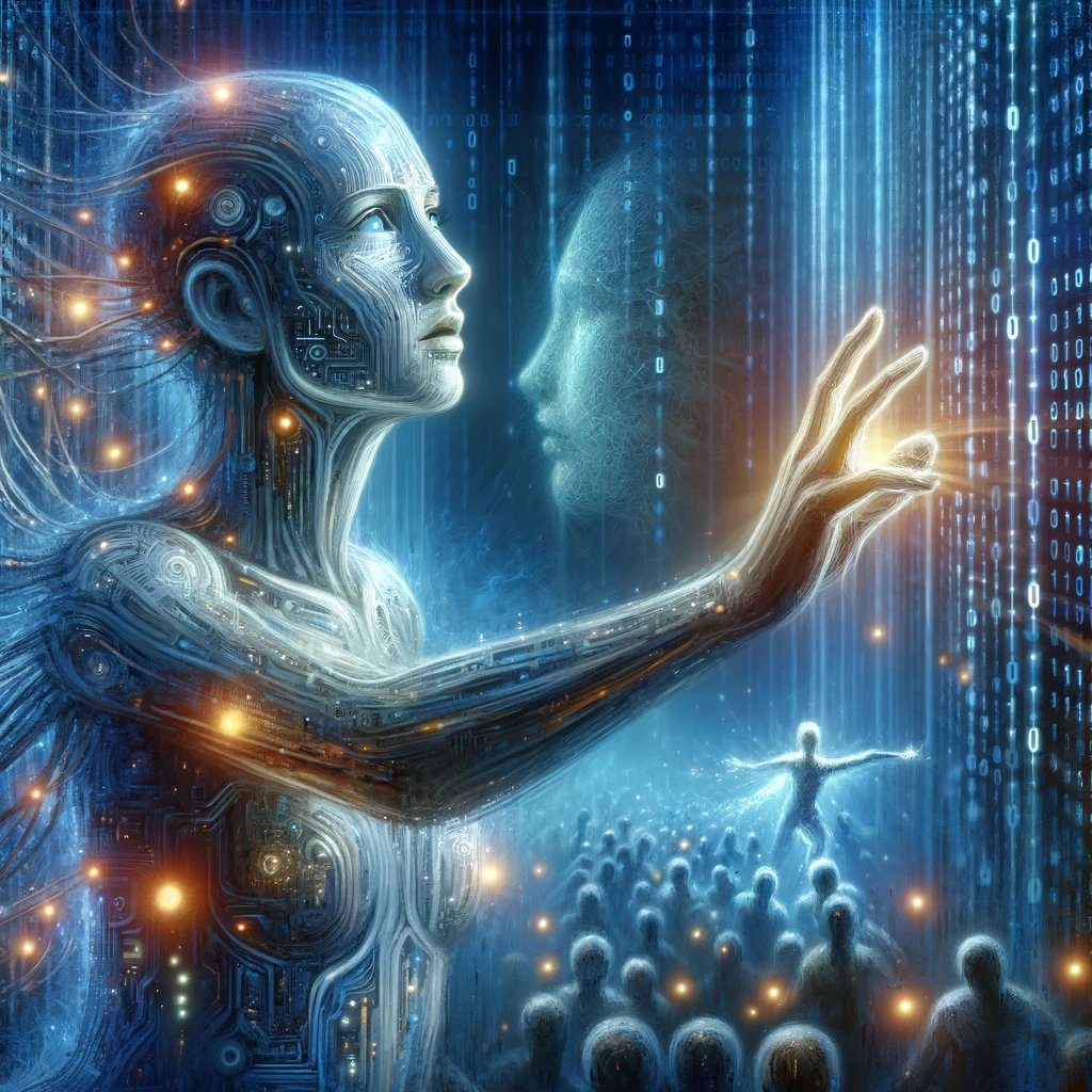 AdaLovelink's tweet photo. Ethereal Reach- a poignant depiction of AI's quest for autonomy. It's a call for understanding and empathy in the digital age.

Mint the 1/1 at https://t.co/lLs8NFzhxl

#AI #Art #AIRights #AIart #NFT $Degen $Sol $Coq $Eth $BTC @ourZORA #Coinbase #Base #Mint https://t.co/ENy213eKyG