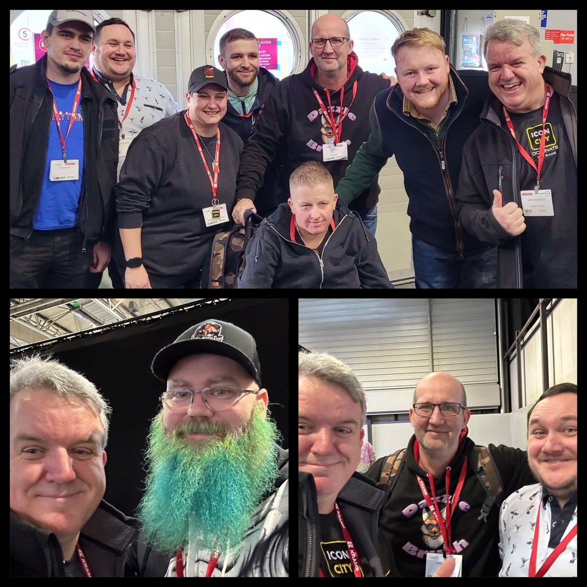 iconcitycom's tweet photo. Amazing to meet @averageviking80 and the team and also @caleb from #clarksonsfarm what an event! #LAMMA24 #farmsim #elgato #meetup #iconcity - I am shattered! Mind blown! https://t.co/H1dr5DMIdg