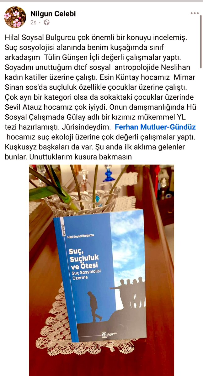 Değerli hocam Nilgün Çelebi’ye  <a href="/nlgnclb/">nilguncelebi</a> çok teşekkür ederim.