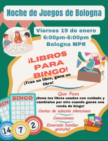 bolognascorpion's tweet photo. Free Family Game Night Friday 1/19 @ 6pm!
Concessions & silent auction available
"Books for Bingo" themeπ. We are asking for (kid friendly) gently used books to be donated to your child's classroom. π²π
ππ₯€Come join the fun!! β οΈβ£οΈβ₯οΈβ¦οΈ
#ScorpionPride #bolognascorpions https://t.co/CUrC31vhdG