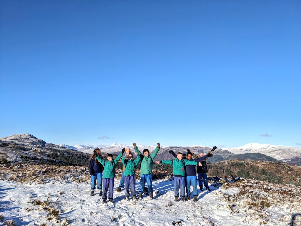 BlairvadachAndy's tweet photo. An absolute belter of a day with @BankheadGCC as we embarked on our #landadventure to the @lomondtrossachs to climb Craigmore! 🏔️
Bluebird skies, snow capped mountains....one of those very special days here @BlairvadachOEC 😎👌
#BankheadBV24
#makingmemories https://t.co/ztMJp55c3G