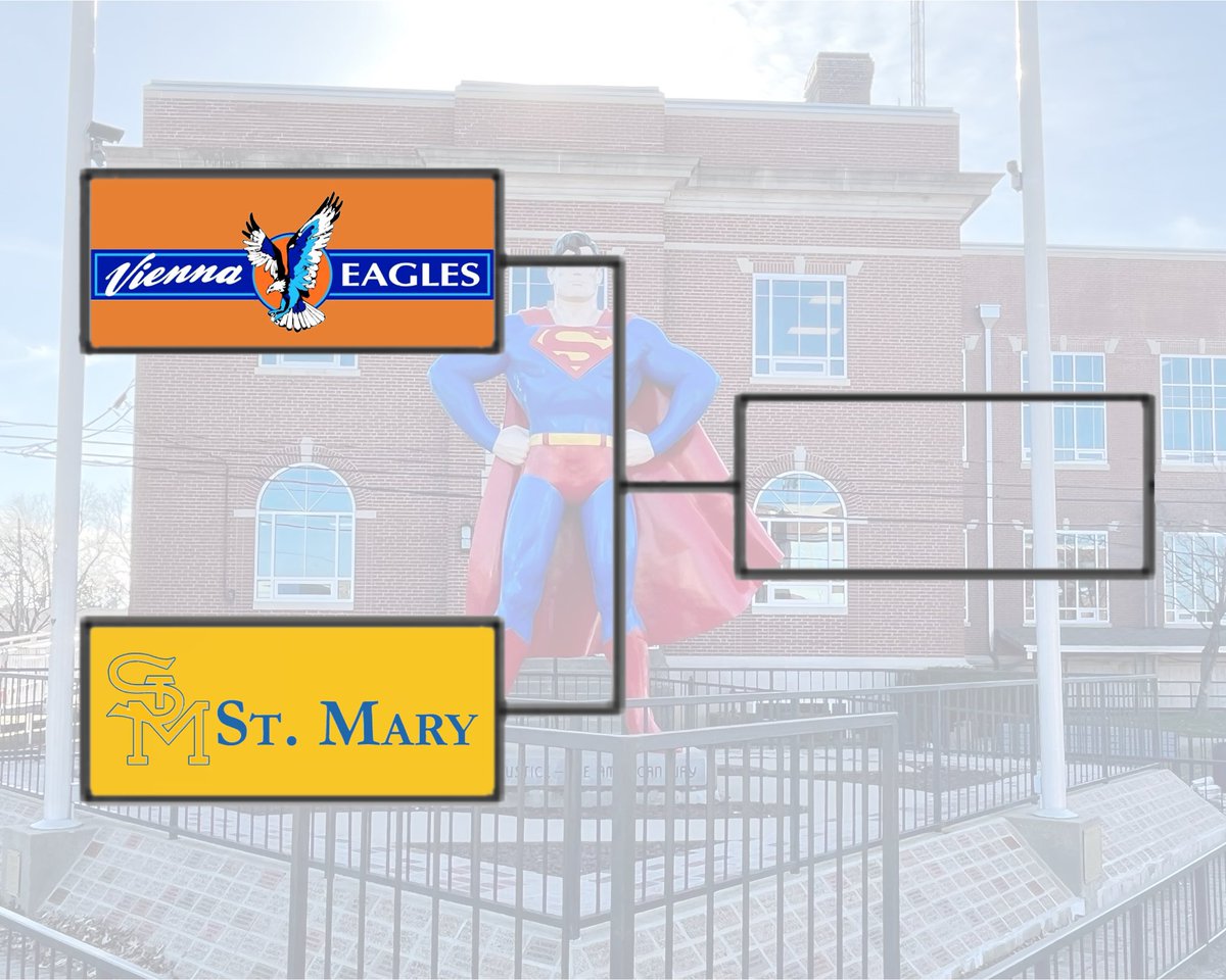 MassacBball's tweet photo. 🔴Superman Classic Day 2🔵

Game 3 - 6:15 p.m.
#2 Charleston (MO)
vs.
#7 Century

Game 4 - 7:30 p.m.
#4 Vienna
vs.
#5 St. Mary (KY) https://t.co/IG8cxnEubj