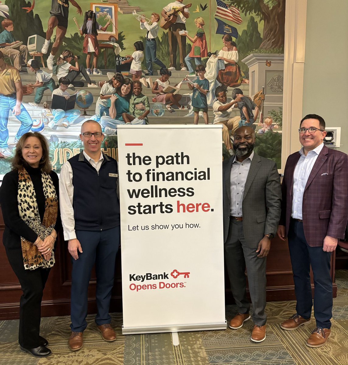 Thank you to the great team ⁦⁦@keybank⁩ for supporting non-profits in our community and hosting a breakfast at the beautiful ⁦@HillsideAgency⁩! Wonderful opportunity to meet so many who are dedicated to moving the needle upward! 💙