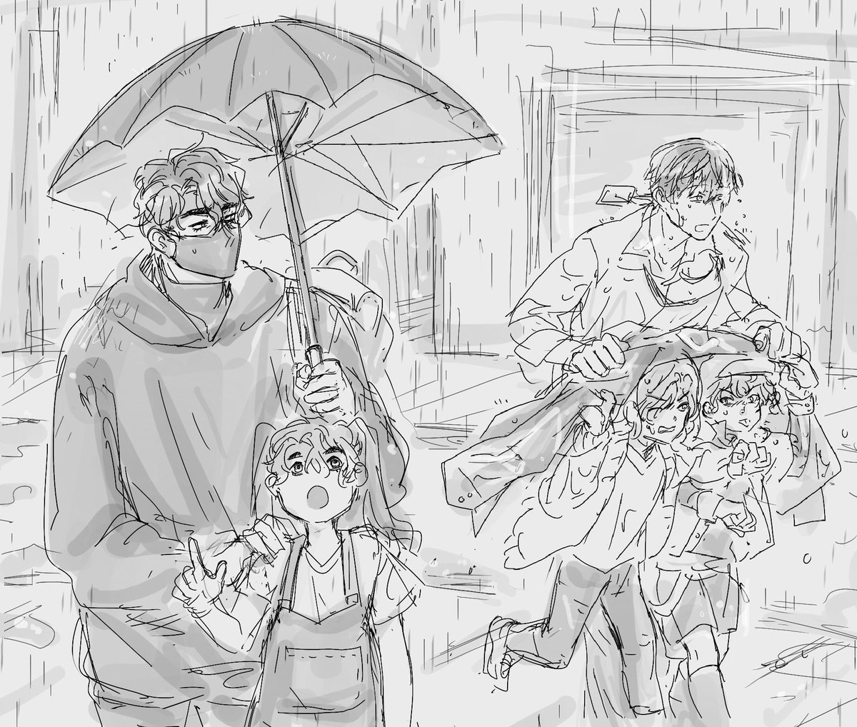 Chalalala15's tweet photo. First impression.

 Neighborhood! au https://t.co/jQbzq5GLm4