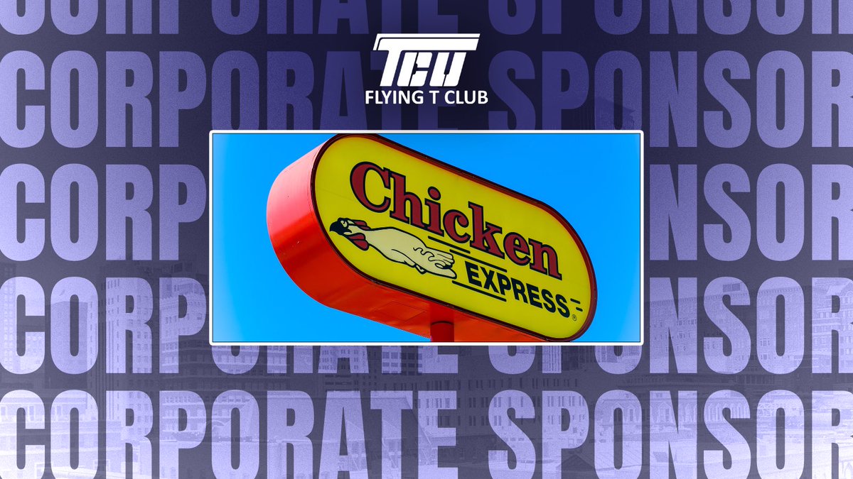 Thank you to our newest Corporate Sponsor, Chicken Express! 

Get your business in the game today by visiting flyingtclub.com/pages/partners 🐸

<a href="/Chicken_Express/">Chicken Express</a> #TCUNIL