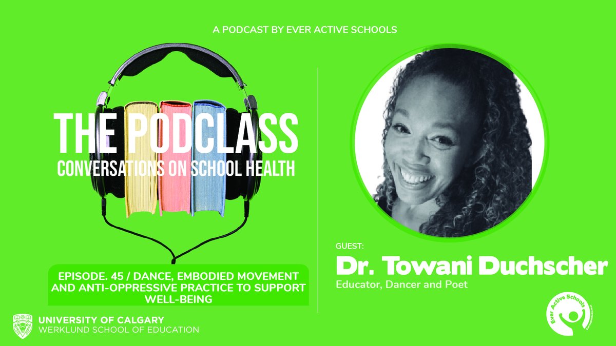 EverActiveAB's tweet photo. 📣New #Podclass Episode!
In this episode, Dr. Towani Duchscher discusses the importance of dismantling oppressive structures to foster love, connection, and well-being in schools.
Head to the link below or listen wherever you get your #podcasts!
🔗https://t.co/uQBbNFC90Z https://t.co/693p9VwbjY