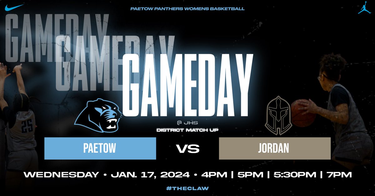 PaetowGBB's tweet photo. GAMEDAY! GAMEDAY!! GAMEDAY!!!
Come out tonight to support your Paetow Panthers take on Jordan !!
#BEATJORDAN #TheClaw https://t.co/sttG0JFaUK