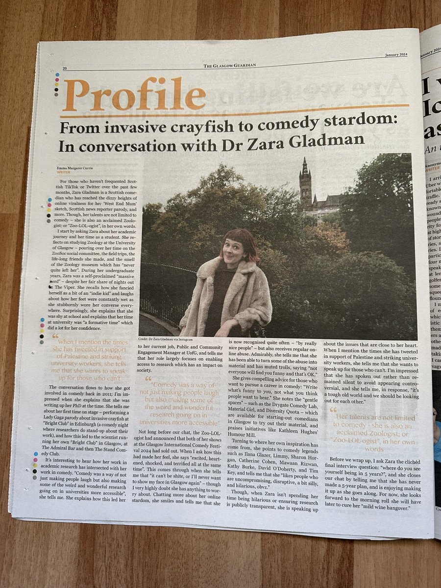 I had a nice gab with @GlasgowGuardian, now in print on campus!