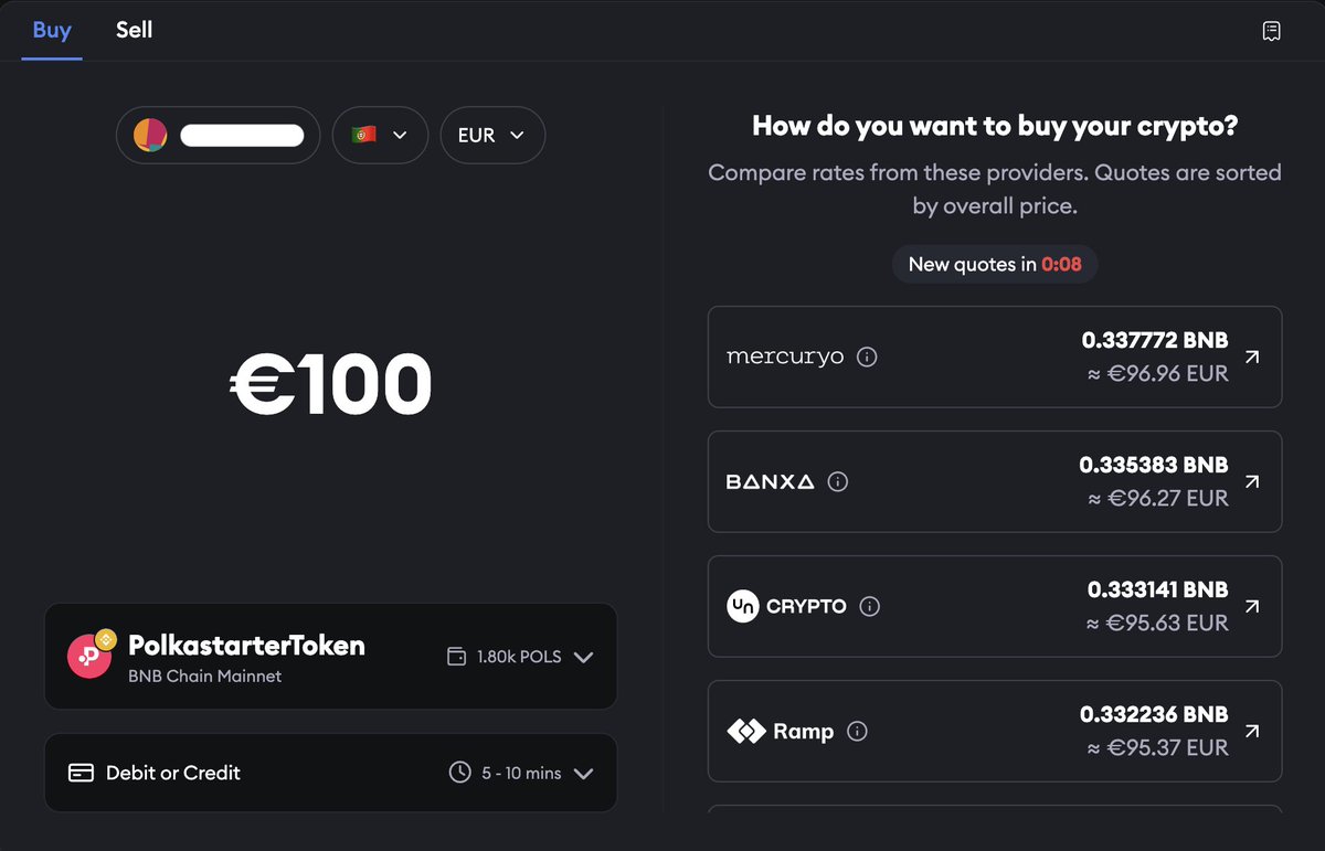 3️⃣ Buy $POLS directly from @MetaMask Portfolio You can access the  Portfolio from your wallet (Buy/Sell button), or with this link:  https://t.co/w6zeMDRwAk You need to have your MetaMask wallet set up to