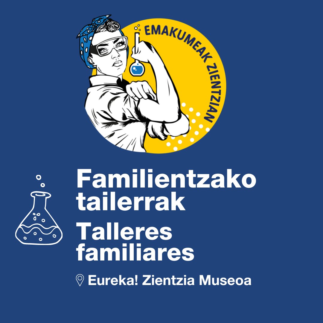 Otsailaren 11n 👩‍🔬 Neska eta Emakume Zientzialarien Nazioarteko Eguna ospatzen dela eta, Emakumeak Zientzian ekimenean parte hartuko dugu hainbat erakundekin batera.

ZIENTZIA FAMILIAN TAILERRA 
👩‍🔬 2024.02.10 + 2024.02.11

+ info: labur.eus/4SSIo