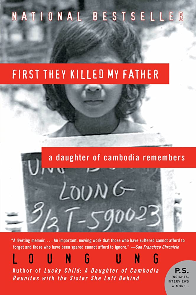 Today's #WednesdayWaterworks read is #FirstTheyKilledMyFather, @LHSFlyers. This memoir details Loung Ung's experiences as a child soldier in a work camp for orphans after the Khmer Rouge stormed Phnom Penh and split up her family. #LHSReads #HighSchoolLibrary #LindberghLibraries