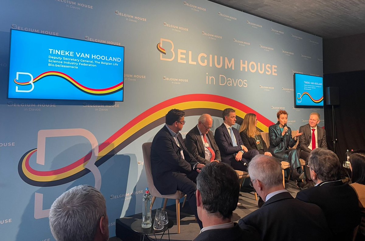 bio.be (@biobe_essenscia) on Twitter photo All eyes on Belgium’s biopharma industry today in #Davos! Our colleague <a href="/T_Van_hooland/">Tineke Van hooland</a> had the honor to highlight the unique strengths and assets of our Belgian biopharma ecosystem. Many thanks to the prime minister <a href="/alexanderdecroo/">Alexander De Croo 🇧🇪🇪🇺</a> for inviting us at the Belgium House. All eyes on Belgium’s biopharma industry today in #Davos! Our colleague <a href="/T_Van_hooland/">Tineke Van hooland</a> had the honor to highlight the unique strengths and assets of our Belgian biopharma ecosystem. Many thanks to the prime minister <a href="/alexanderdecroo/">Alexander De Croo 🇧🇪🇪🇺</a> for inviting us at the Belgium House.