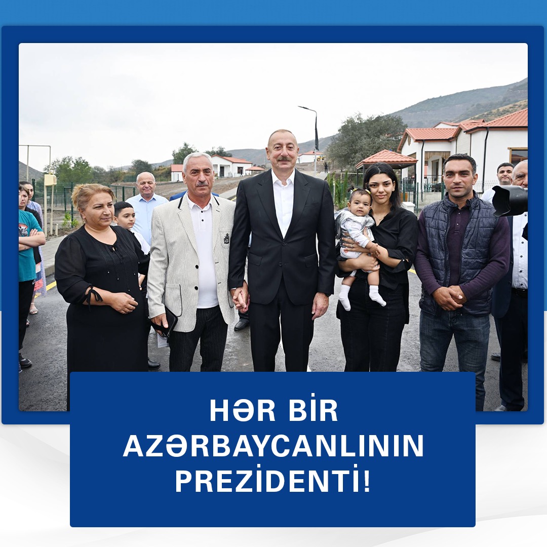 Hər bir Azərbaycanlının Prezidenti!

#Prezidentseçkiləri #Seçki2024 #QalibXalqınQalibLideri