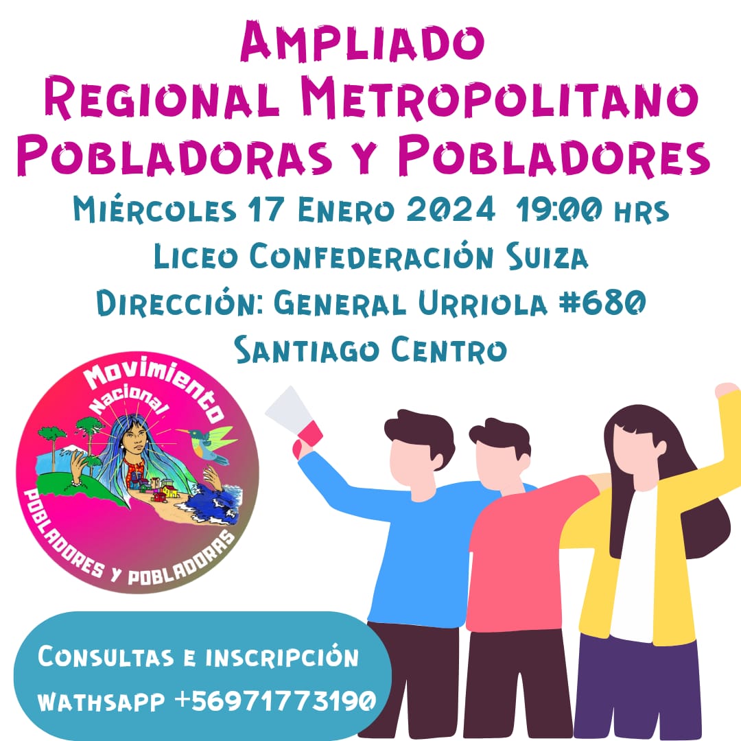 Hoy hoy hoy 
Vamos por la unidad 
Invitación abierta 
#PlanDeEmergenciaHabitacional 
#DerechoALaVivienda
#PorUnSantiagoMulticolor