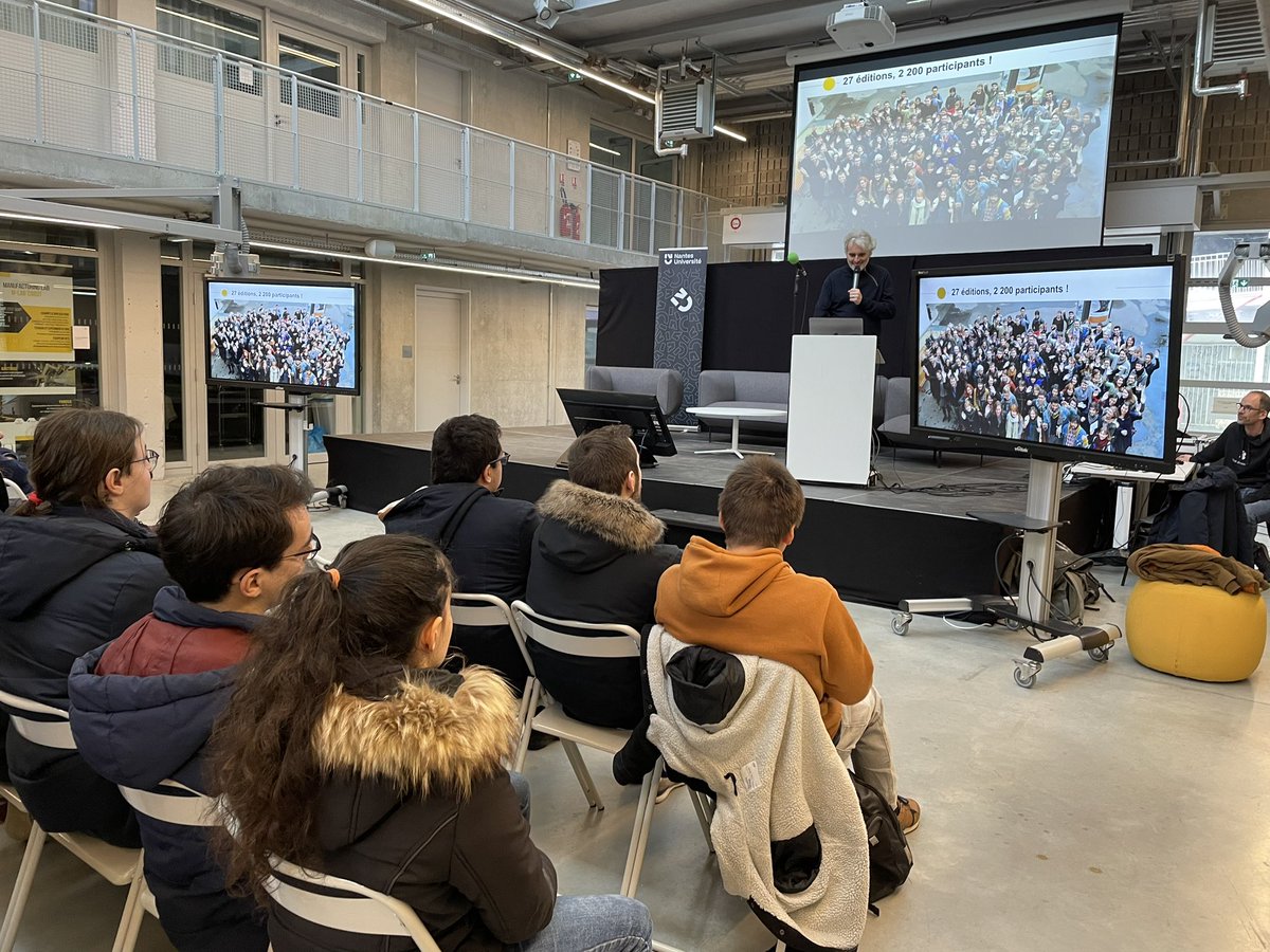 ouestmedialab's tweet image. C’est parti pour le #Hyblab 2024 ! Jusqu’au 12 février, des étudiants en journalisme, design et informatique vont mêler leurs compétences aux côtés de médias porteurs de projets pour créer un contenu interactif sur le thème du sport !