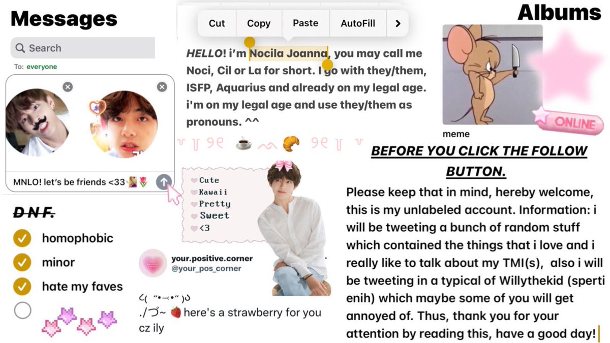 petrichourv's tweet image. Noci-tuals do ur magic💋🌹

Hi! Dalam rangka mencari teman baru buat diajak duel balap karung, aku minta tolong buat bantu like/rt/share ke persekutuanmu yang lucu seperti sule itu dong. Supaya aku tidak menjadi  lonte (lonely teenager) lagi. Arigatou mentemen ❤️‍🔥