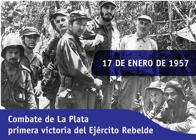 Un día como hoy de 1957, tras la victoria en el combate de La Plata, Raúl escribió en su diario: "Desde lejos, se veían arder sobre los cuarteles de la opresión las llamas de la libertad. Algún día no lejano sobre esas cenizas levantaremos escuelas". #CubaViveEnSuHistoria